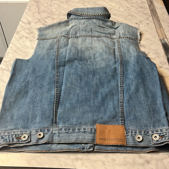 Band Of Gypsies Denim Vest - Picture 3 of 4